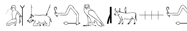 The Nile Song font preview